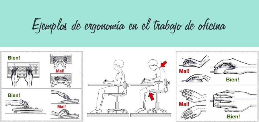 5 Ejemplos de ergonomía en el trabajo - Blog Ofiprix