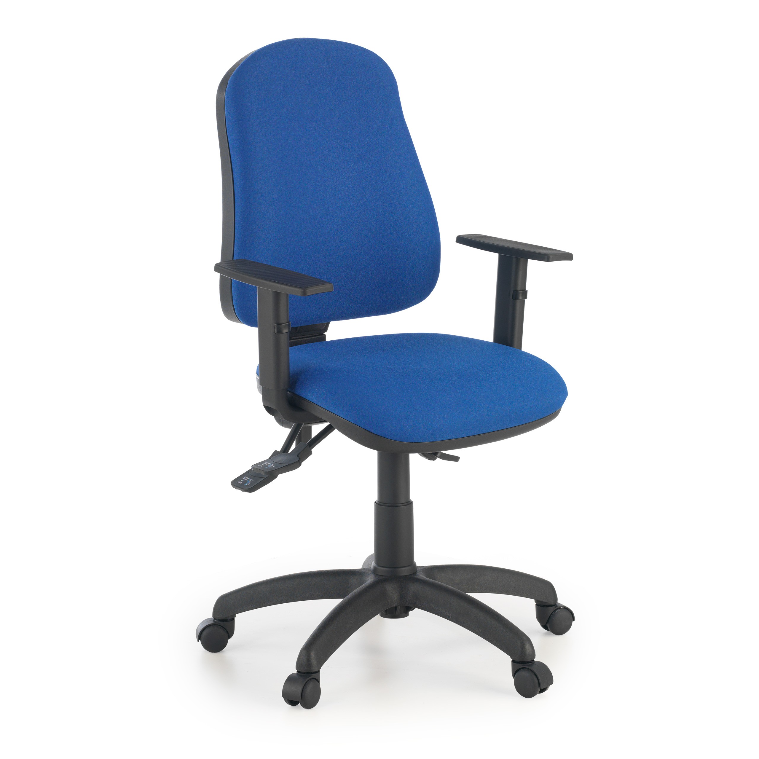 Escritorio con silla plegable azul