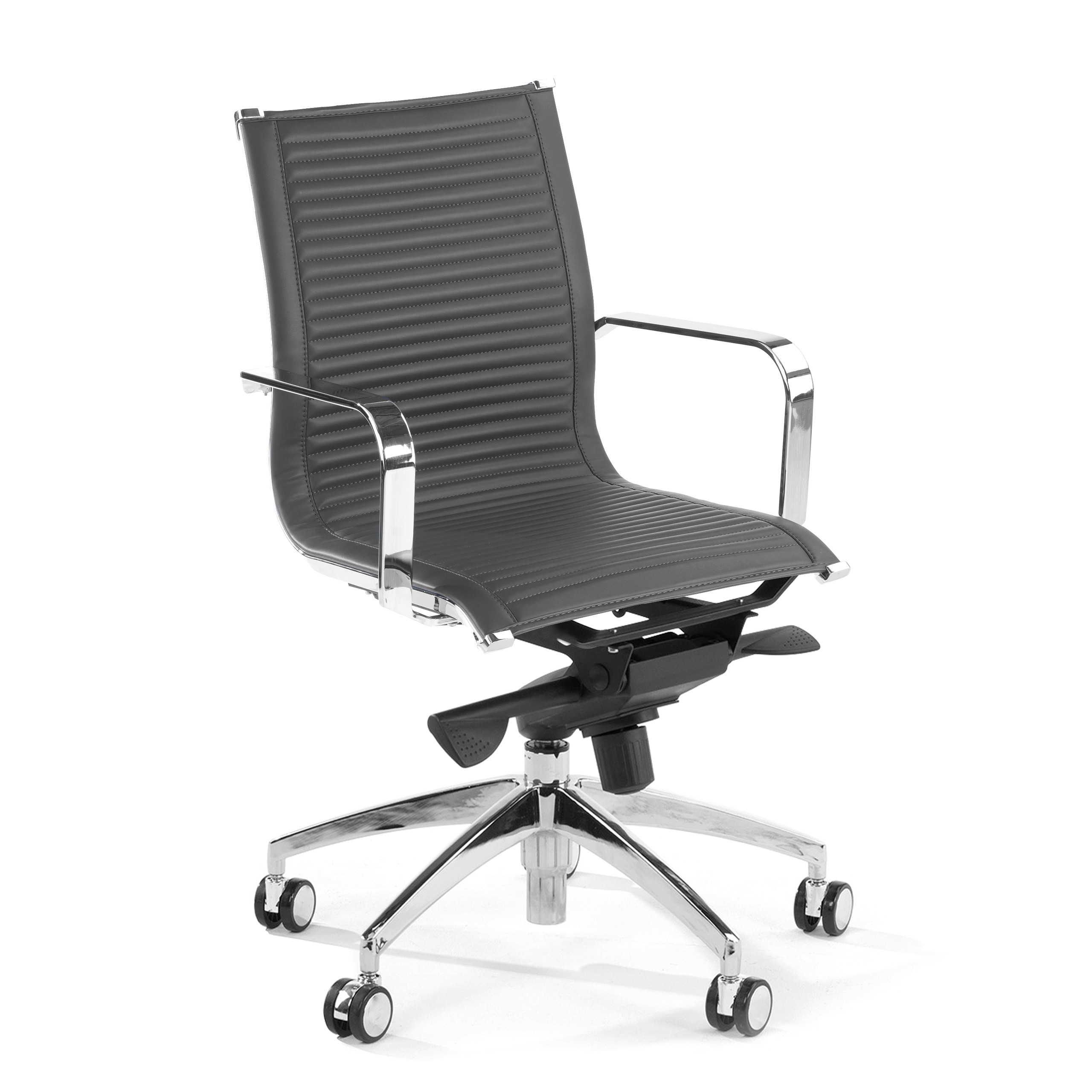 Silla de oficina Croma respaldo bajo gris